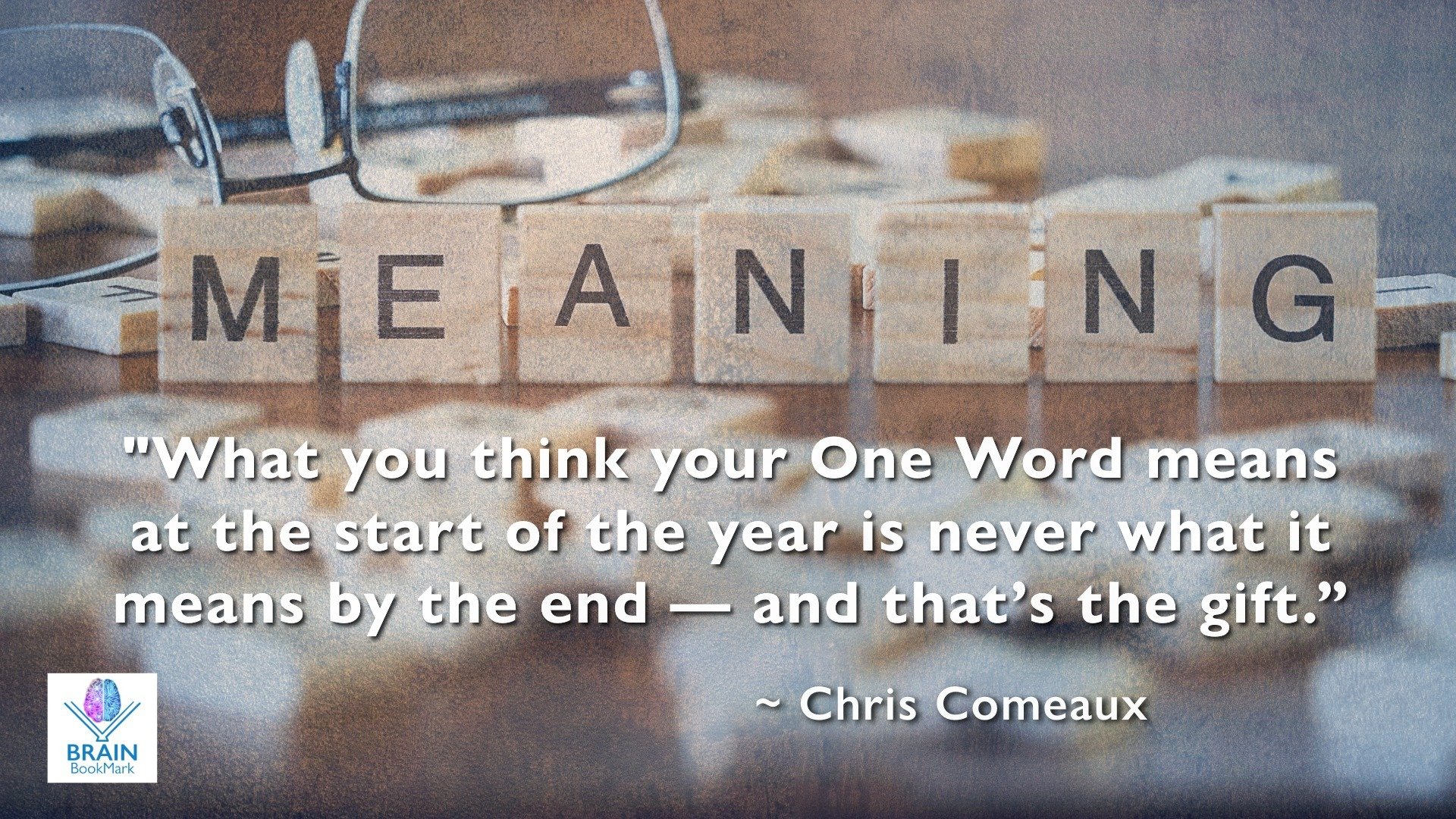 Brain Bookmark by Chris Comeaux, on One Word