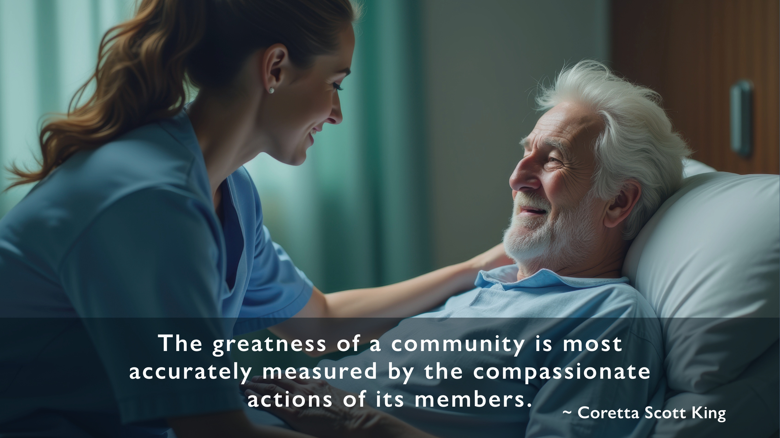 Quote for TCNtalks podcast by Corretta Scott King