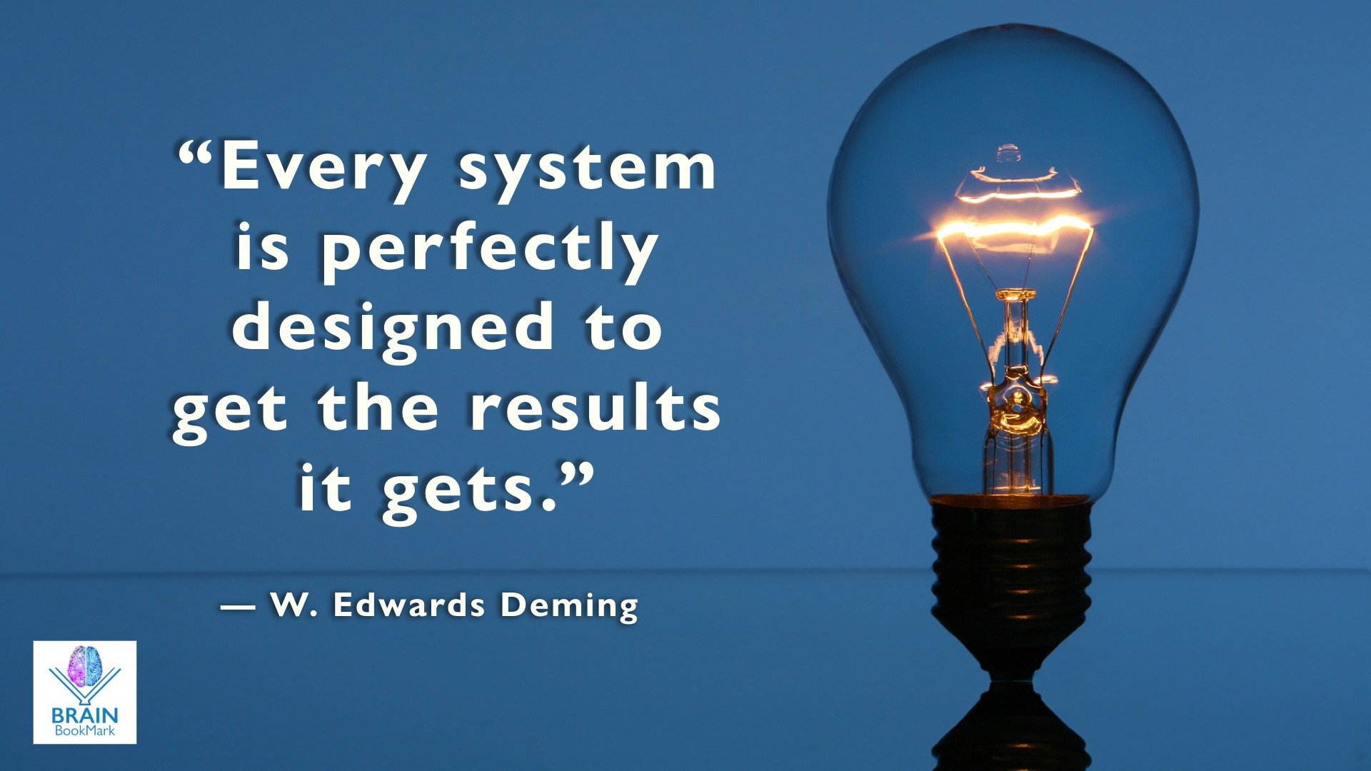 Brain Bookmark by W. Edwards Deming