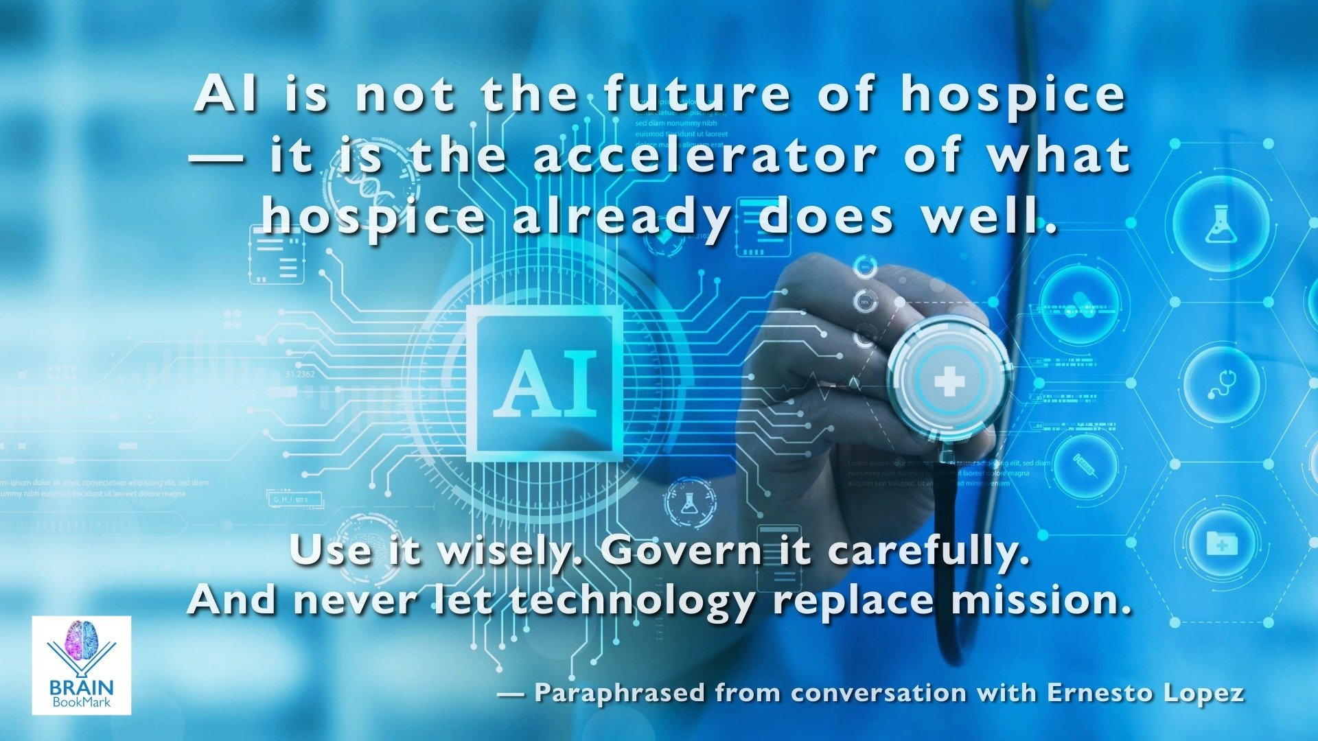 Brain bookmark for podcast with Ernesto Lopez