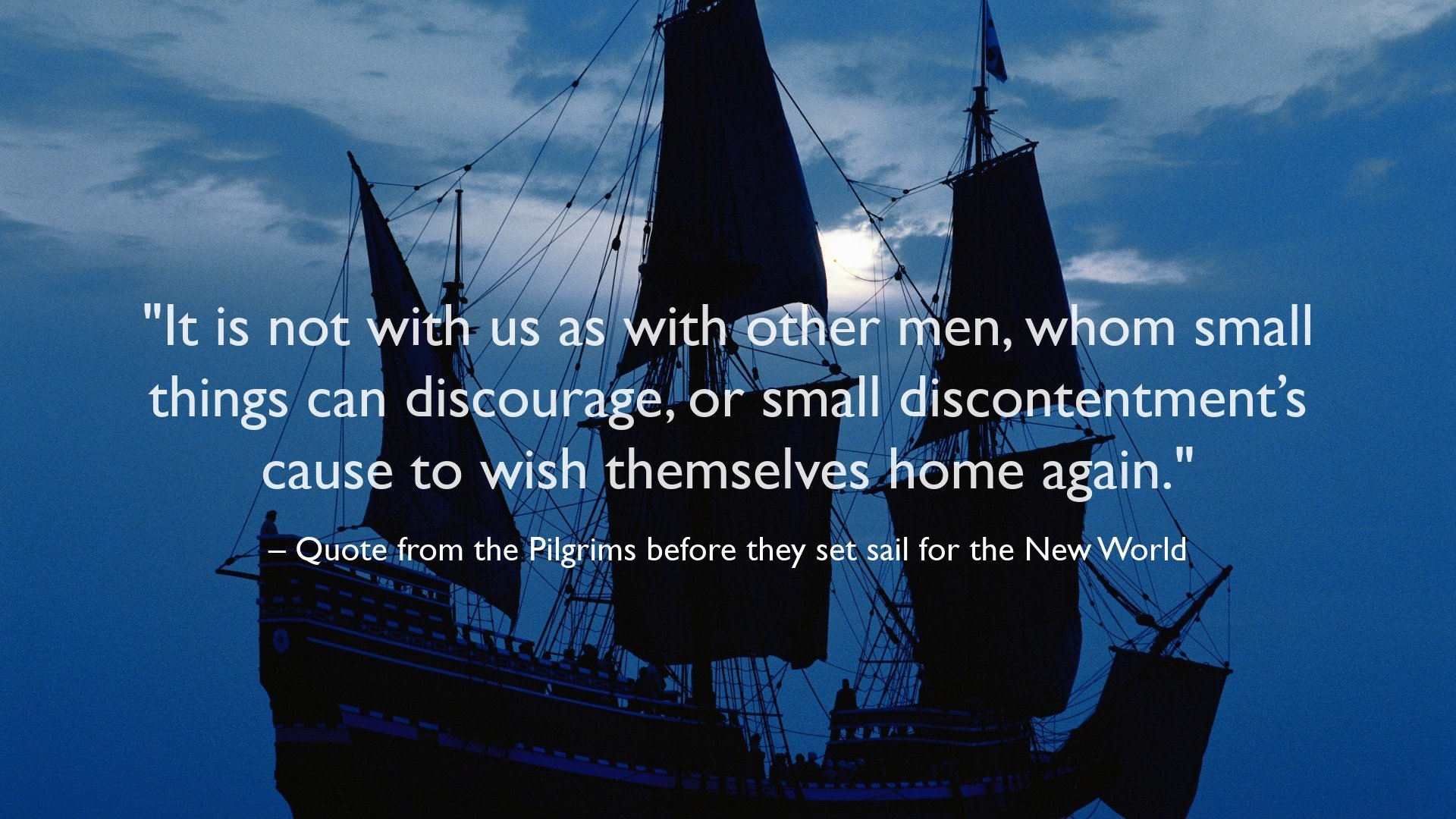 Quote from the Pilgrims for TCNtalks podcast