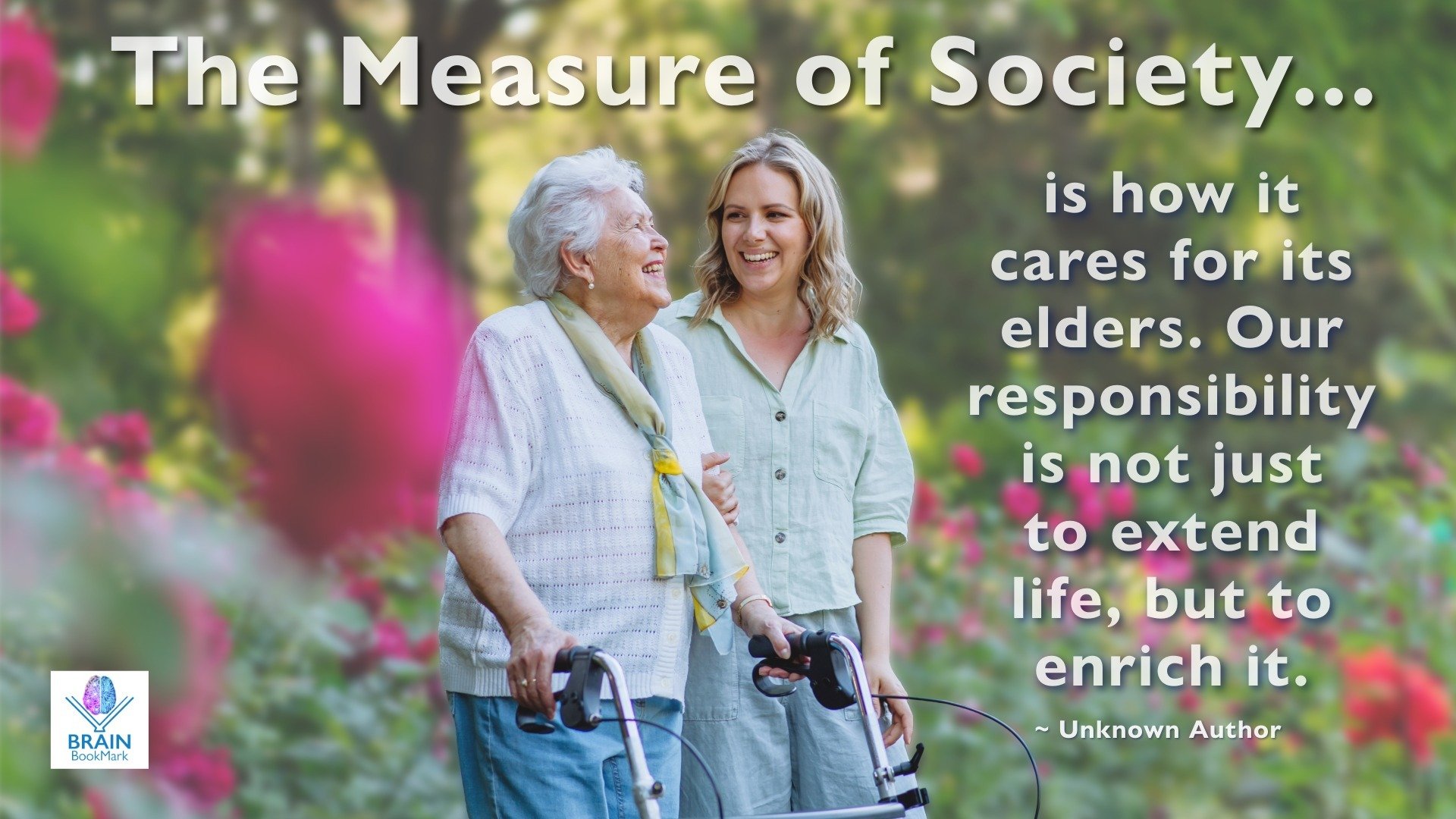 The Measure of a Society - BBM quote for TCNtalks with Katie Smith Sloan